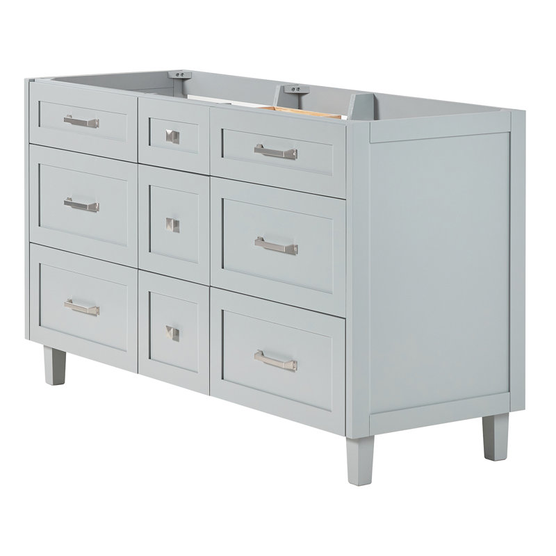 Base de meuble-lavabo simple 60 po ARIEL Monreau, Gris