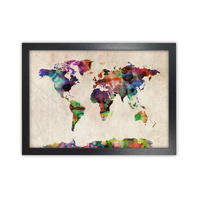 World Map by Michael Tompsett - Print