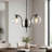 3-Light Modern Globe Glass Chandeliers