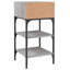 Dungall 35cm W Iron Bedside Table-1133635098