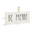Plaque murale en bois Be Merry