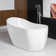 54" x 28" Freestanding Soaking Acrylic Single Slipper Bathtub with Reversible Drain