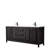 Daria 80'' Double Bathroom Vanity with Carrara Marble Top-97905713-97905716