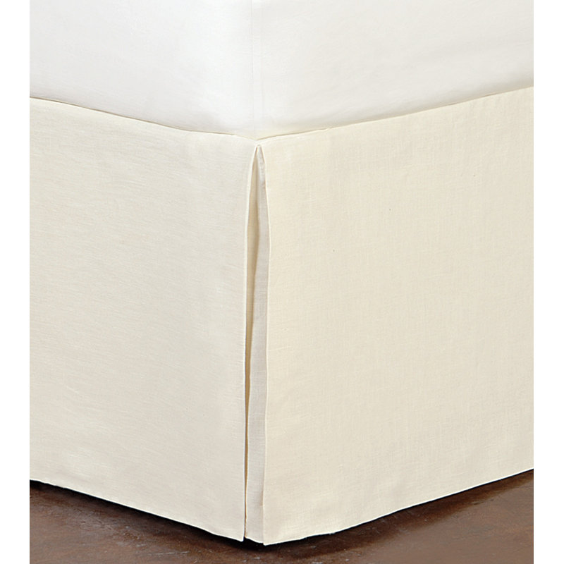 Breeze Pleated Bed Skirt, California King, Pearl