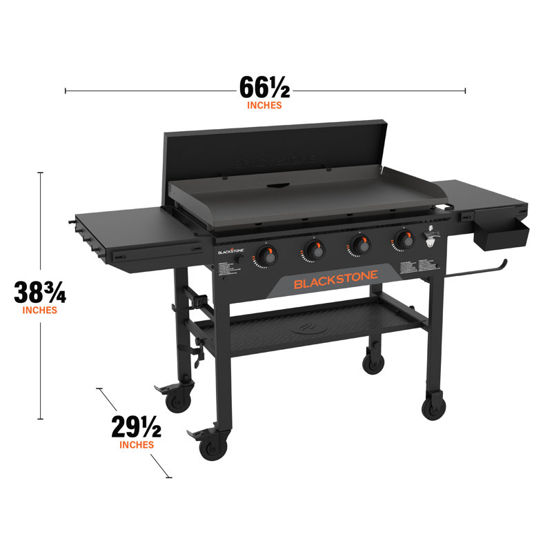 Blackstone 36" Omnivore Griddle with Hard Cover and Extendable Side Shelf