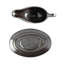 Pewter Stoneware Sauce Boat and Stand