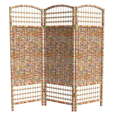 Diadra 4 Ft. Short Folding Screen by Bungalow Rose