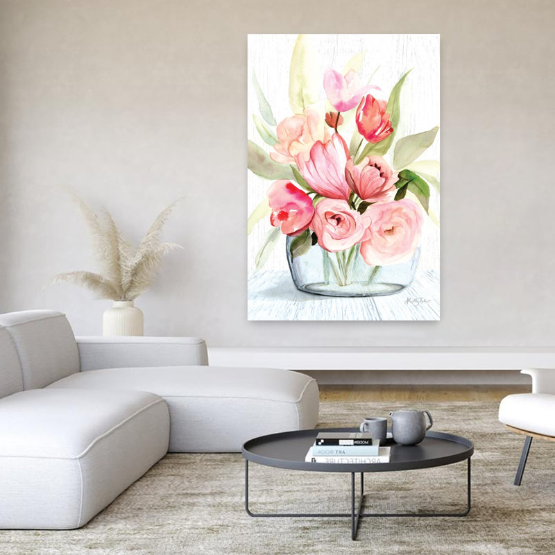 Tulipes printanières, H 60 po x l 40 po