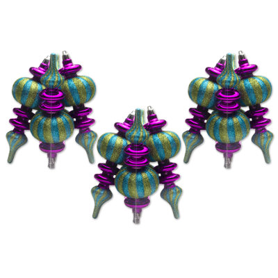 12 Piece Finial Ornament Set