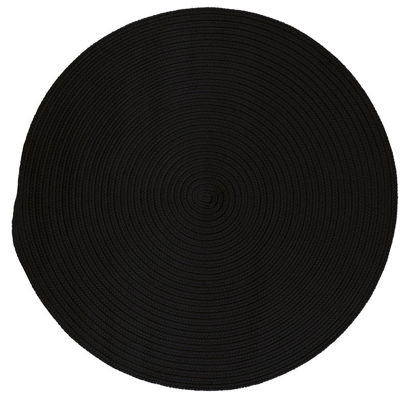 Tapis en chenille tressé Mashayla, Rond 4 pi