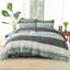 Ensemble d'édredon pour lit très grand Andency 7 pièces - lit dans un sac rayé blanc et noir, ensemble de literie toutes saisons en microfibre douce avec édredon, drap-housse, taies d'oreiller et taies décoratives-124609747-124609754