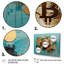 Or et bleu Crypto Bitcoin Collage - ensemble de décoration murale mode 4 pièces-481002786