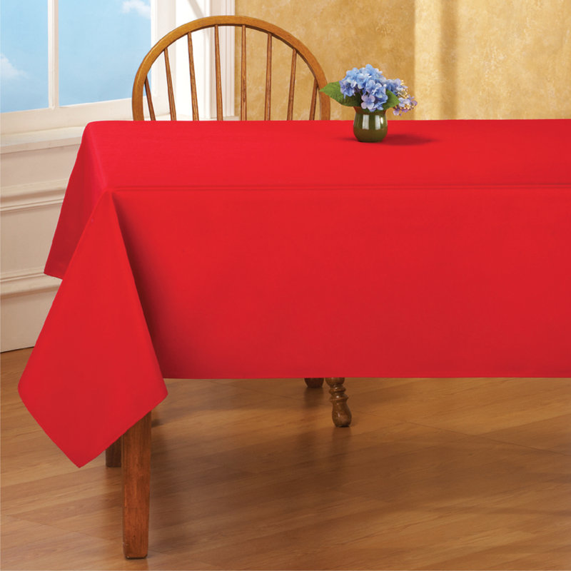 Xochitl Solid Color Tablecloth, Red