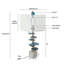 Lampe de table avec base en marbre-1328810321