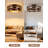 20'' Flush Mount Ceiling Fan with Lights, Low Profile Caged Ceiling Fan with Remote-1011604425