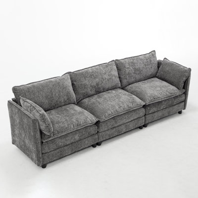 108,6 po. Canapé modulaire moderne confortable pour le salon