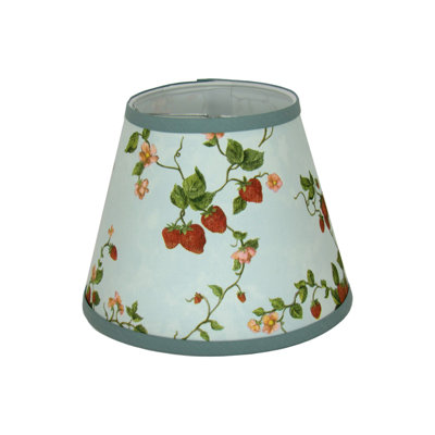 Strawberry Print Clip-On Lamp Shade