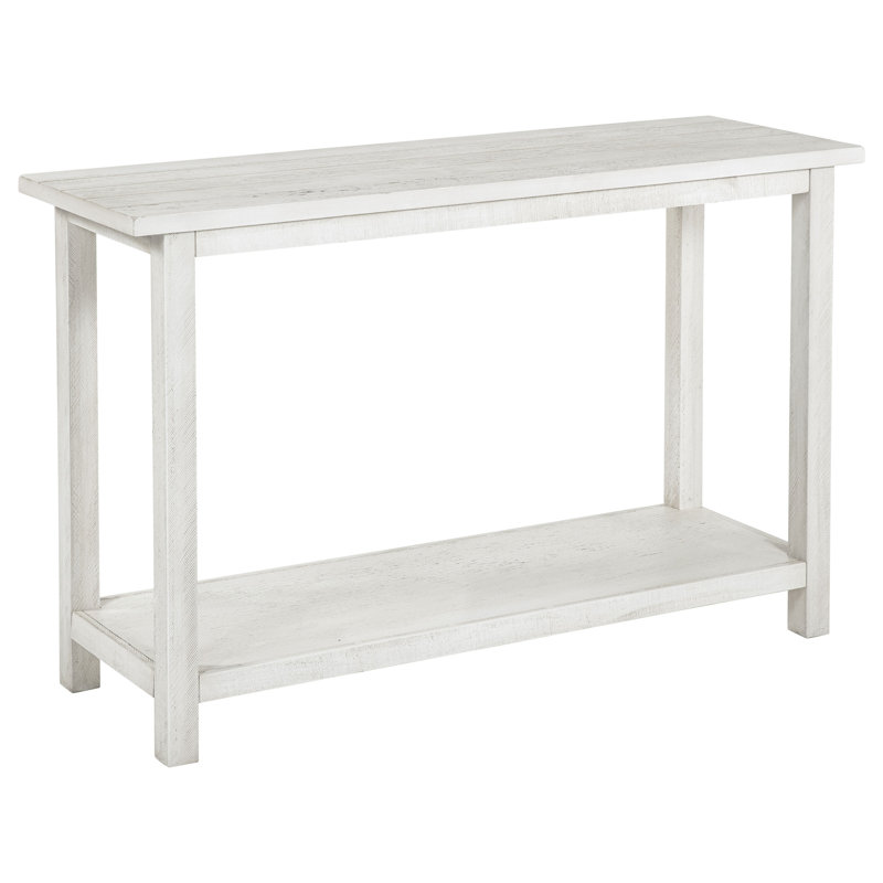 Castleton White Wood Entryway Sofa Console Table