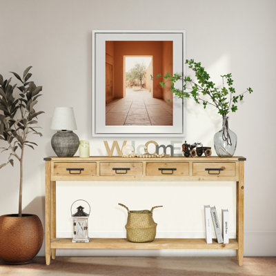 Naiyeli 60" Solid Wood Console Table