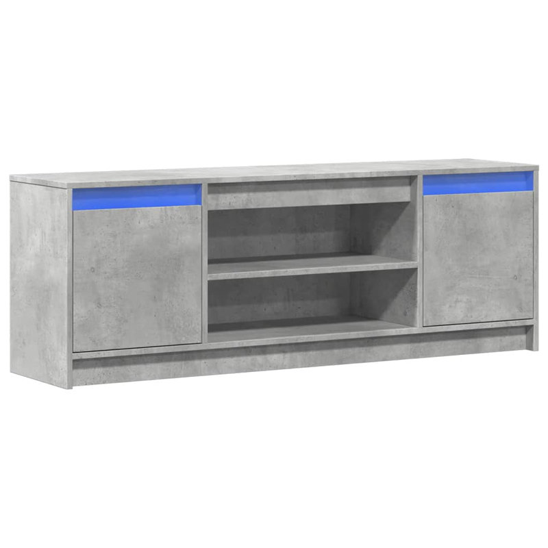 Cyarah Unfinished TV Stand, Concrete Grey, 139.5cm