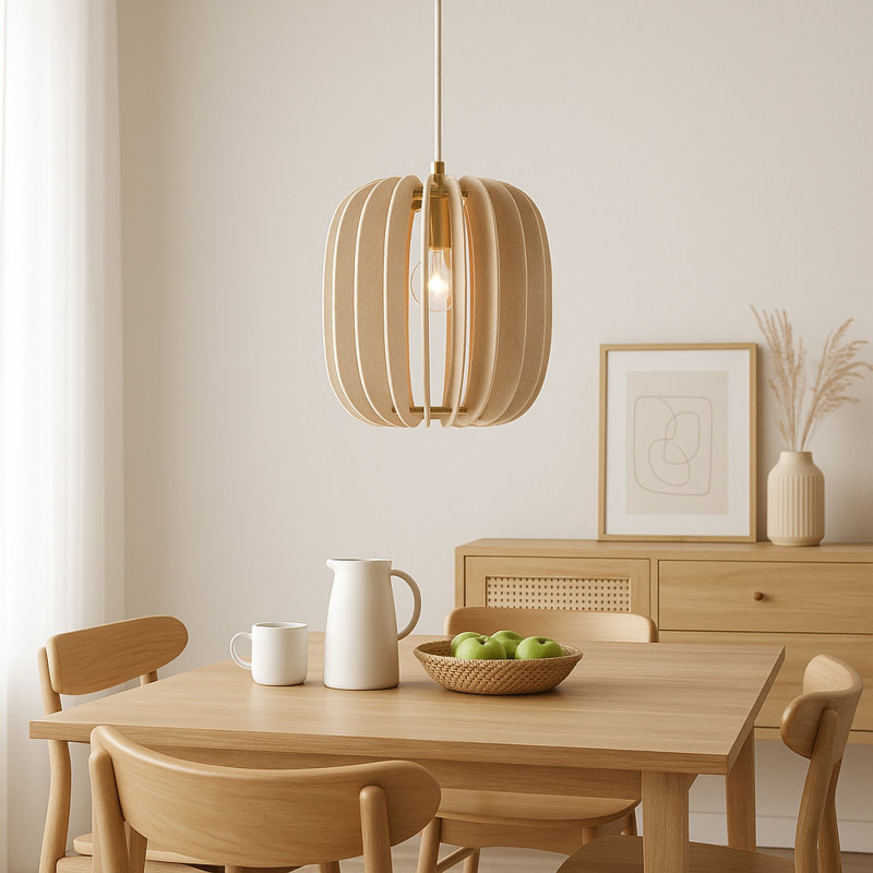 Luminaire suspendu en forme de lanterne à 1 lumière, Doré