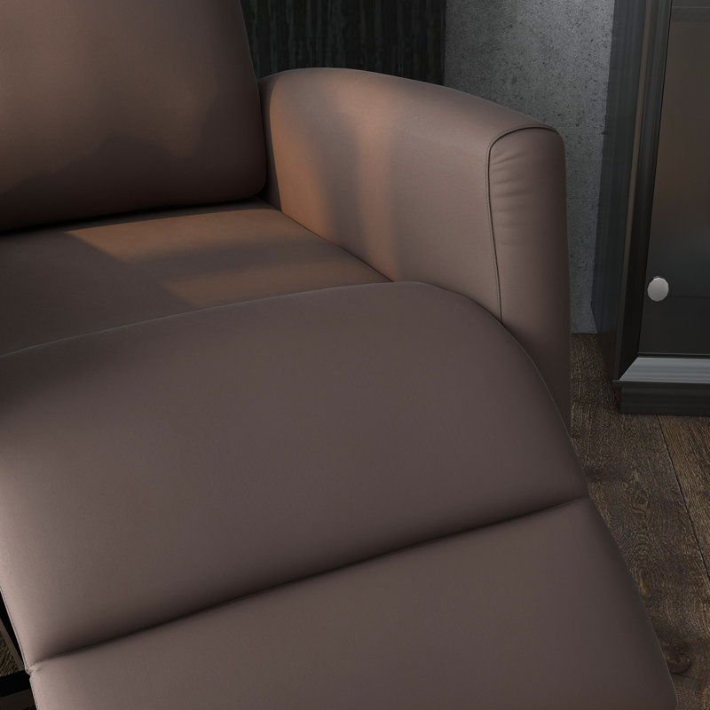 Fauteuil inclinable standard lève-personne 27,6 po Anegam, Similicuir brun