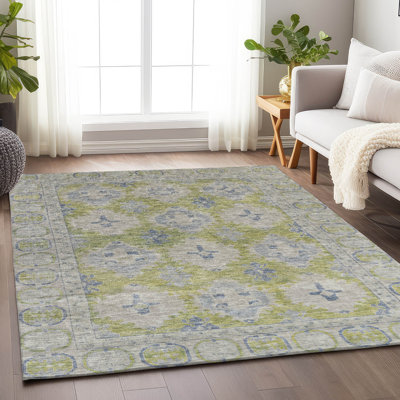 Tapis intérieur / extérieur Xhevrie lavable à la machine