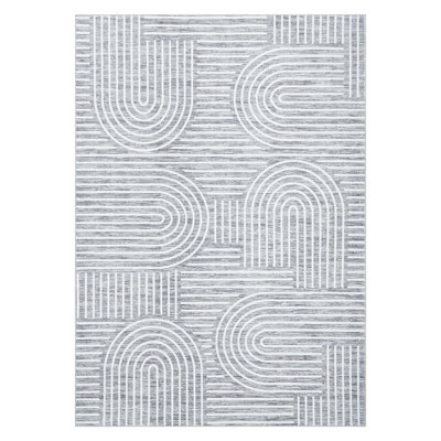 Rectangle Striped Area Rug