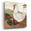 August Grove® «Rooster pair 3» par David Carter, art mural en verre acrylique brun-1163851174