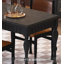 Table de salle à manger rectangulaire en bois massif de style rétro français-111066936-111066939