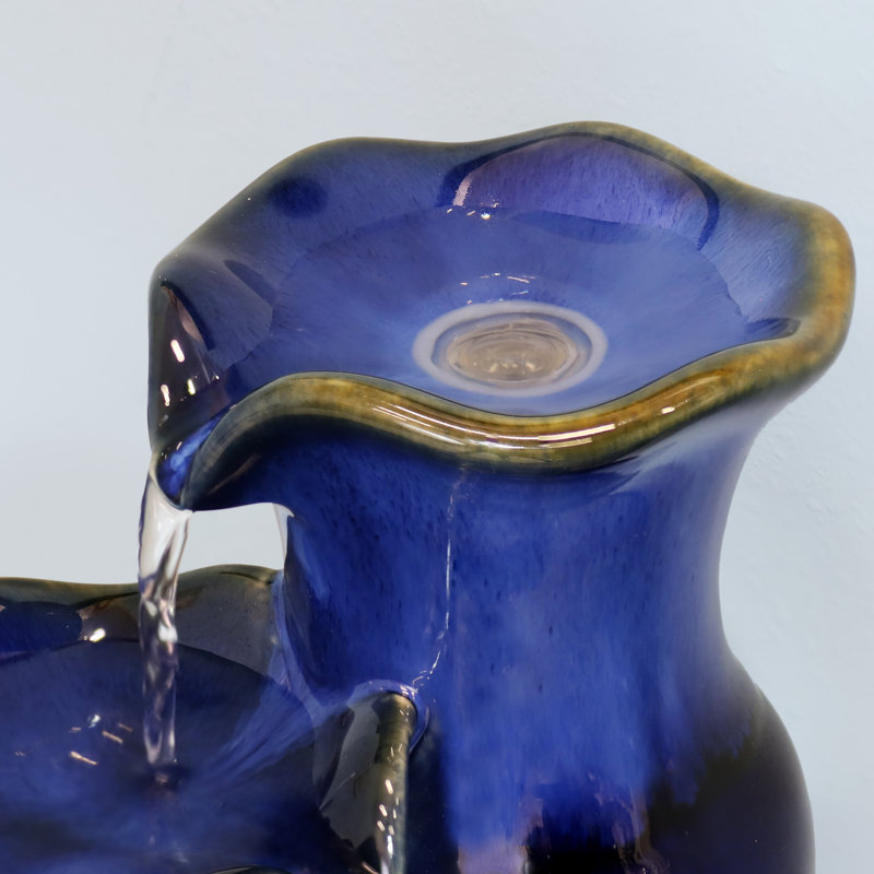 Tiered Pitchers Indoor Ceramic Tabletop Fountain