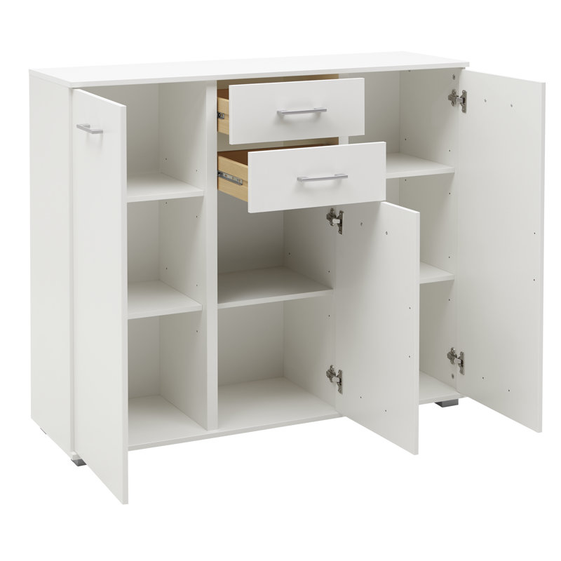 Pelham 123cm W 2 - Drawer Chest of Drawers, White