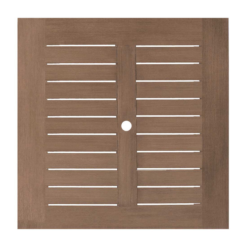Club Aluminum Outdoor Dining Table, Sandalwood