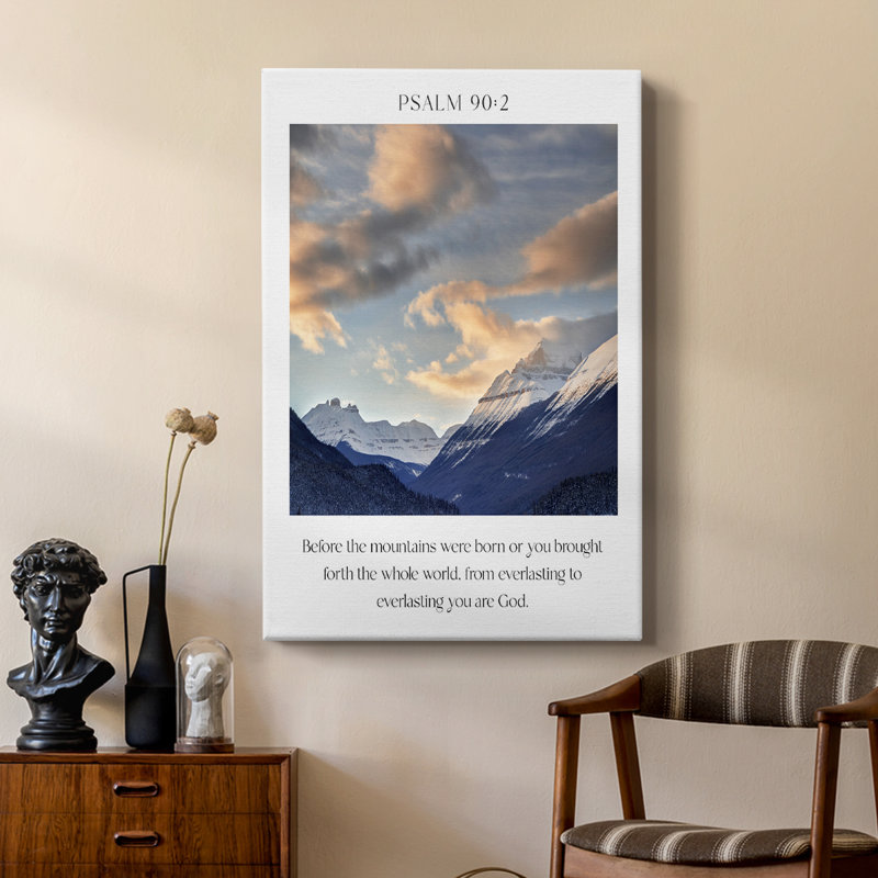 Psaumes 90: 2 - Cavas de galerie sur mesure, H 36 po x l 24 po