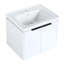 Meuble-lavabo à fermeture en douceur 24 po avec lavabo, convenant à une petite salle de bain