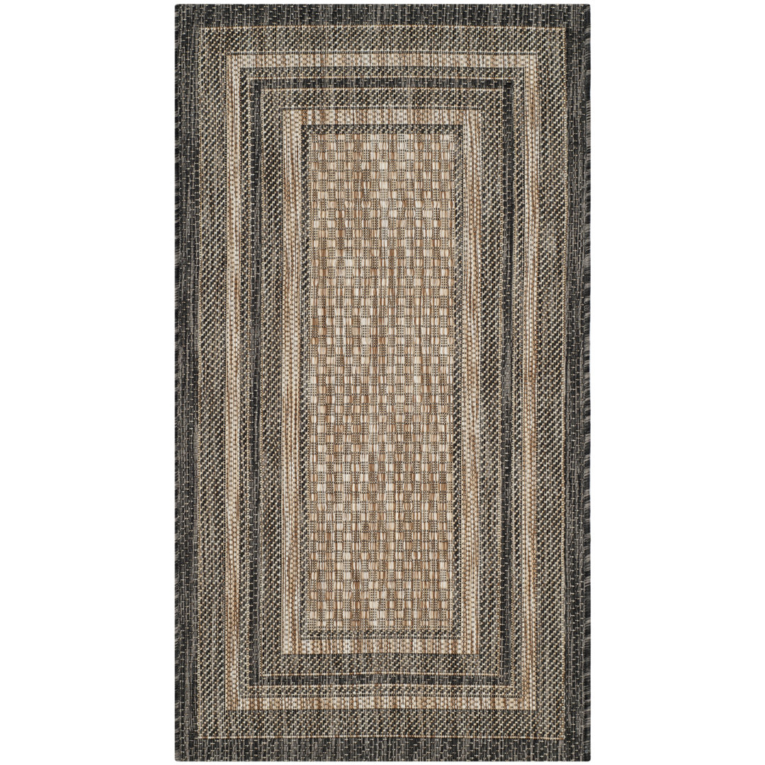 Augustinus Natural/Black Indoor/Outdoor Rug