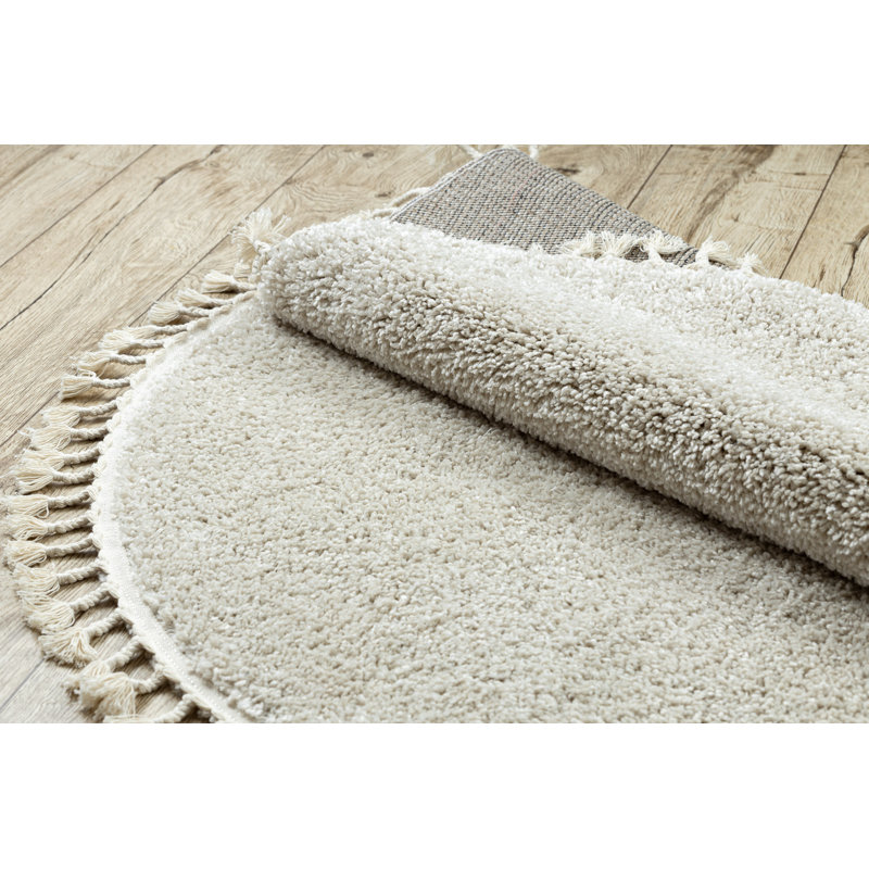 Round Windley Solid Colour Area Rug, Round 120cm