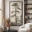 Vintage Pine Tree Drawing Classic Country Rustic Artwork - Extra Large Framed Wall Art Canvas Print-121834043-121834042