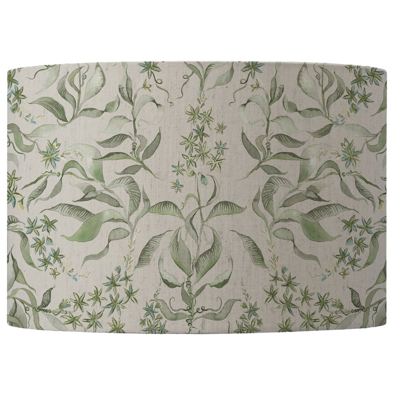 Round Lamp Shade, Light Green, 21cm H x 30cm W x 30cm D