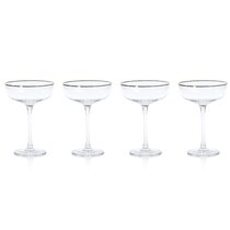 Zodax 8.5-Inch Tall Fintan Wine Goblets - Set of 6