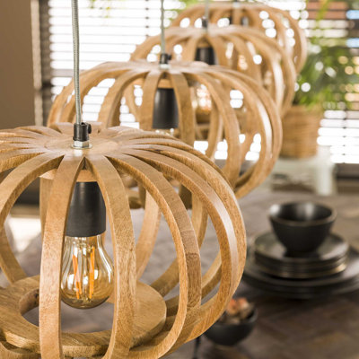 Falco 4 - Light Brown Geometric Pendant