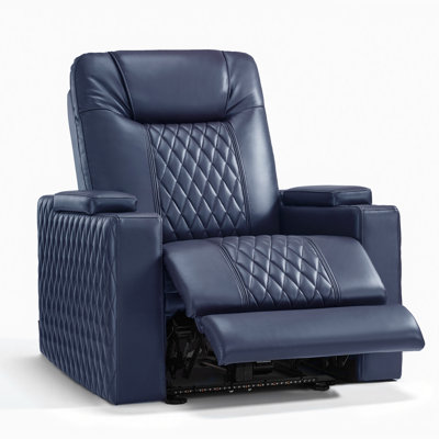 Fauteuil inclinable électrique, sièges de cinéma maison avec appui-tête réglable, port USB et de type C, éclairage DEL et rangement d'accoudoirs