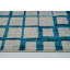 Tapis géométrique gris / bleu Pinheiro-24781977
