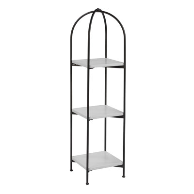 3 Tier Wood & Metal Shelf