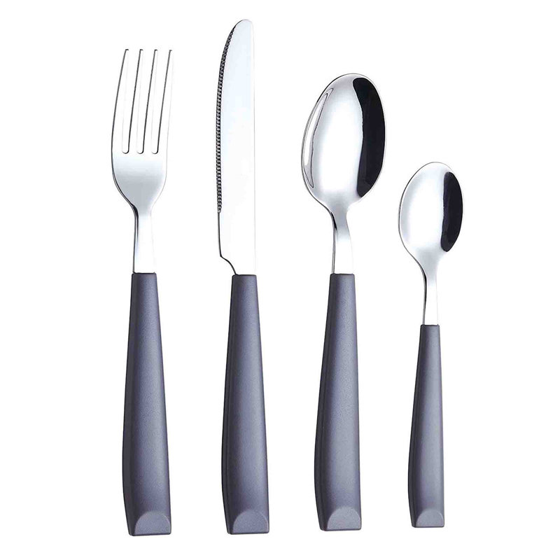 Metro Lane Chaselynn 24 Piece Stainless Steel Cutlery Set , Service for 6, Grey
