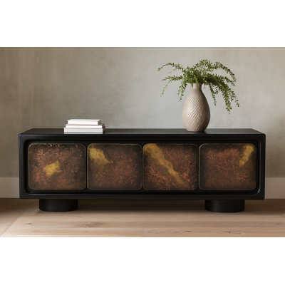 Buffet 4 portes Balthazar en fer contemporain multicolore