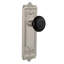 Egg & Dart Plate with Black Porcelain Door Knob-1922323536-1922323548