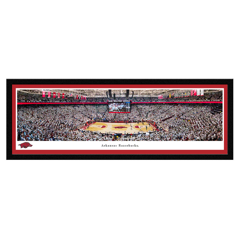 " Arkansas Razorbacks ",  Standard Frame, No Mat, 15" H x 41.5" W x 0.88" D