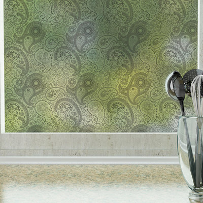 Abstract Non-Wall Damaging Window Decal