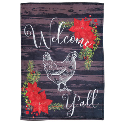 Brgida Double Sided 18 in. H x 13 in. W Polyester Christmas Garden flag
